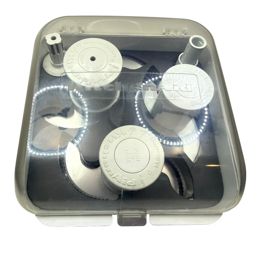 KitchenAid Food Processor Blade Storage Case Kit with Multipurpose & Dough